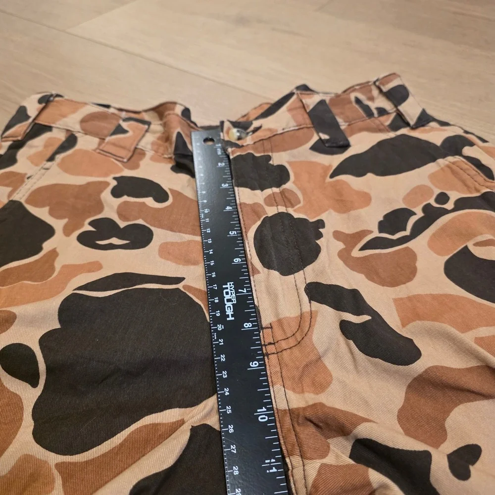 Browning Wasatch Camo Cargo Pants Mens S 30x31 Duck Brown Tan Cotton Hunting